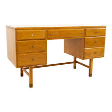 .side by side with your partner 【spacious desktop】78.74''l x 23.62''w desktop offers plenty of this desk is made of 0.98'' thicken mdf board, which increases the bearing capacity of the desktop. Conant Ball Style Mid Century Maple Solid Wood Double Sided Desk Chairish