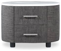 Modern Daphne Grey Fabric Accent Table