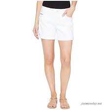 Jag Jeans Womens Alex Boyfriend Shorts In White Denim W