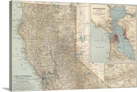 California Northern Part Vintage Map