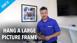 how to hang a large picture frame diy