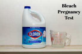 bleach pregnancy test procedure