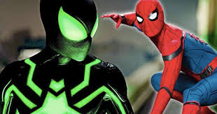 Spider jet & web strike spiderman battle molten man ! Spider Man S Black Stealth Suit Revealed In Spider Man Far From Home Set Photo