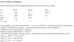 solved geochemistry 1 average