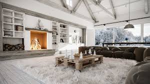 cozy rustic contemporary living room