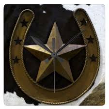 Texas Lone Star Wall Clock Zazzle