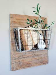 Vintage Wire Basket As A Wall Mounted