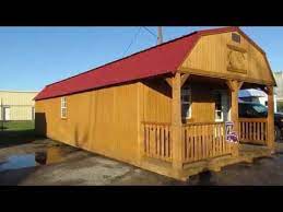 Tiny homes (cabins & containers) 14x40 cabin. Derksen Treated Lofted Barn Cabin 14x40 Big W S Portable Buildings Youtube