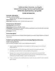 syllabus nutrition ntrs 3510