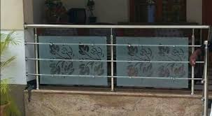 Balcony Stainless Steel Glass Railing