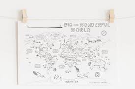 free printable world map for your kids