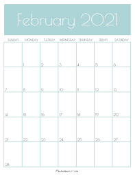 Hope you already downloaded printable 2021 half year calendar. Cute Free Printable February 2021 Calendar Saturdaygift February Calendar 2021 Calendar Calendar Printables