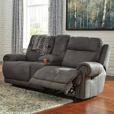 Austere Gray Reclining Living Room Set