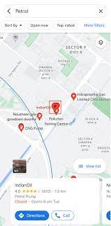 find nearest gas station on google maps