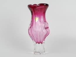Art Vase Glass Vintage Rose Rosaline