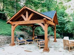 wood pavilion kits amish timber