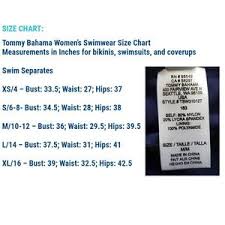 Tommy Bahama Tankini Blouson Top M Blue New Nwt