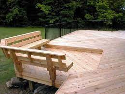 Built In Deck Bench Plans Bench With