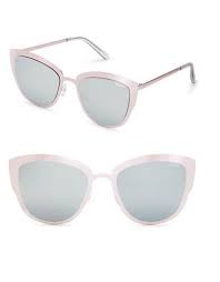 Diff eyewear becky rose gold pink polarized cat eye sunglasses $85.00. Quay Australia Supergirl 51mm Cat Eye Sunglasses Pink Silver Modesens