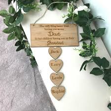 personalised gift sign for grandad from
