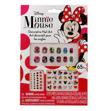 Minnie Mouse Shiny Sparkly Press On Nail Gems and Stickers Set - Walmart.com