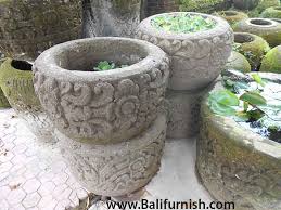 St12 13 Carved Stone Planters