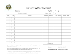 Free Printable Weekly Employee Time Sheets Multiple Sheet