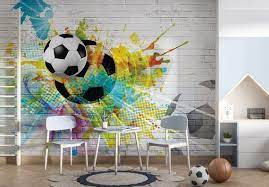 Kids Wallpaper Football Removable Sport