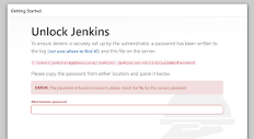 Initial Admin Password not working - Ask a question - Jenkins