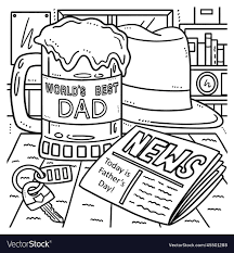 fathers day worlds best dad coloring