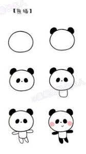 Resultado de imagen de como dibujar un oso panda paso a paso