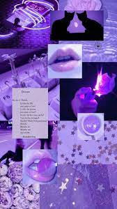 Quote, purple background, purple sky, vaporwave, golden aesthetics. Purple Wallpaper And Collage Image Aesthetic Purple 718x1280 Wallpaper Teahub Io