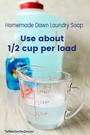 homemade laundry soap made with dawn