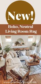 neutral boho geometric living room rug