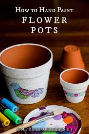 How To Make Hand Painted Flower Pots
