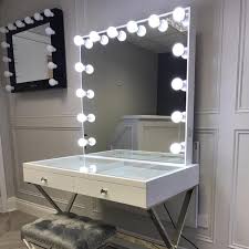Dressing table set vanity makeup desk led 3 modes mirror stool pu leather drawer. Hollywood Glam Mirrors Glam Doll