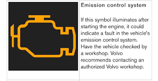 check engine emission control light
