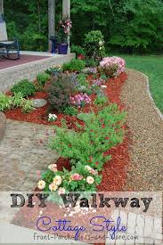 Diy Walkway Idea Pea Gravel For A