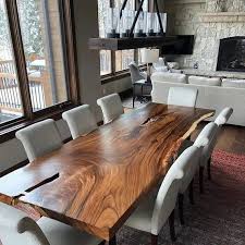 Live Edge Dining Table Kitchen Table