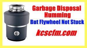 garbage disposal humming but flywheel