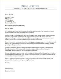 Caregiver Cover Letter Under Fontanacountryinn Com