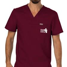 Cherokee Mens One Pocket Workwear Revolution V Neck Scrubs Top Personalization Available