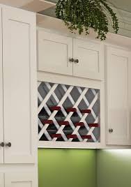 White Shaker Style Wall Wine Rack