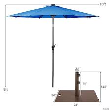 Solar Lights Patio Umbrella Outdoor W