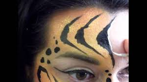 tiger eye makeup face painting design