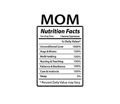 mom nutritional facts svg png pdf