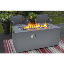 How to build a backyard firepit. Paramount Tall Aluminum Outdoor Firepit Table With Convertible Burner Concrete Look 55 000 Btu Fp 415 Rona