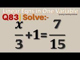 Q83 Solve X 3 1 7 15 X 3 1 7