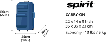spirit airline carry on bage