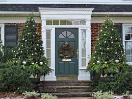 wreath on front door